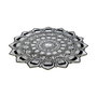 Conceptum Eugene V3 - 4662 - 1 Alfombra Plateada 80x80 cm